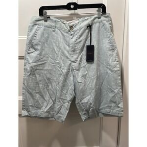pd&c Men's 34 Blue Cotton Chino Shorts NWT Casual Preppy Summer Golf